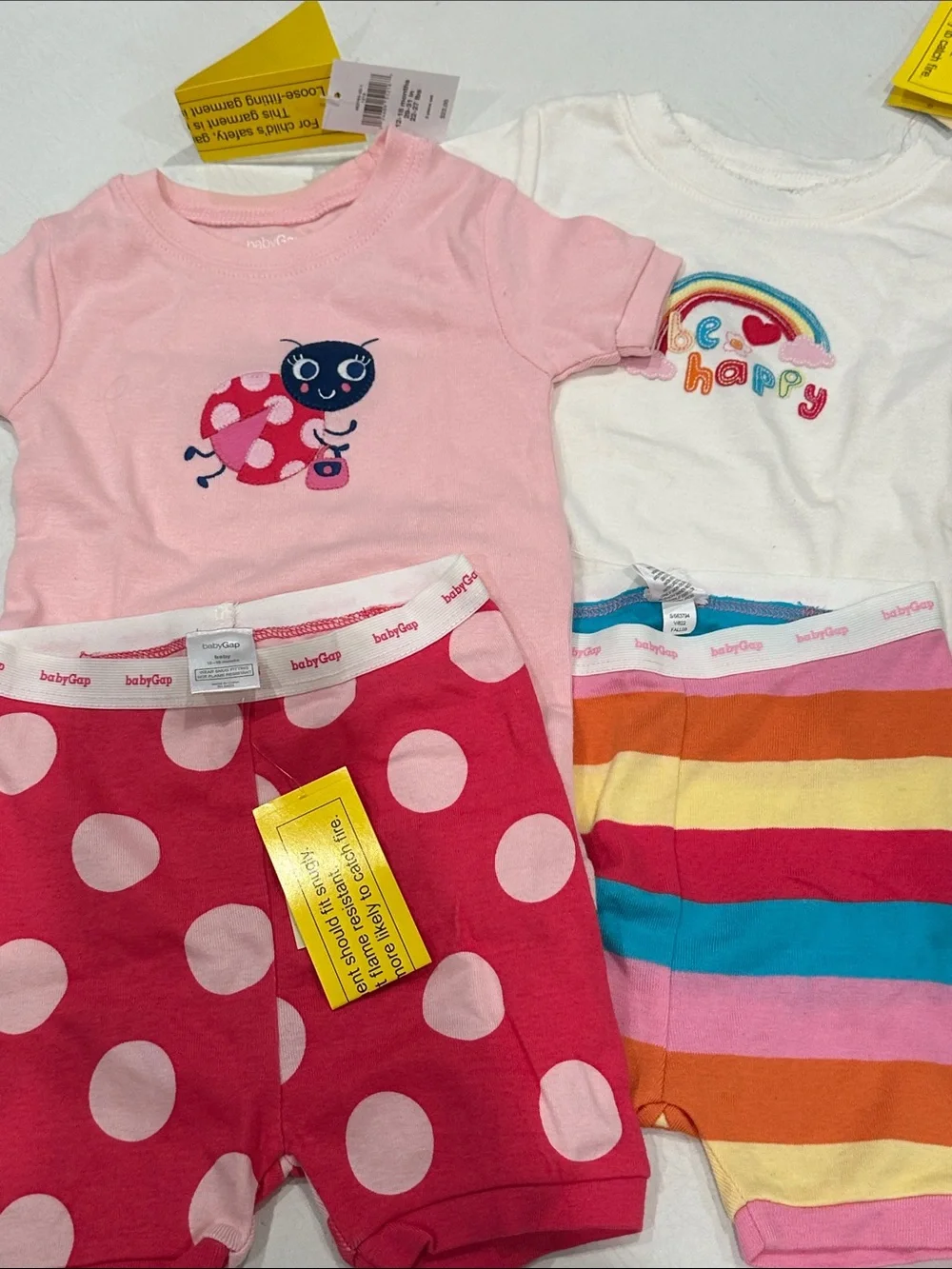 NWT Gap shorts pajamas lot 12-18 month girls summer